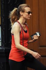 DIANE KRUGER Leaves a Gym in New York 08/08/2016