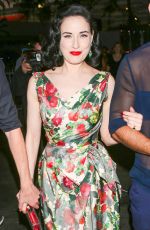 DITA VON TEESE Arrives at Adele Concert in Los Angeles 08/10/2016
