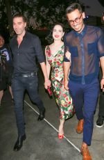 DITA VON TEESE Arrives at Adele Concert in Los Angeles 08/10/2016