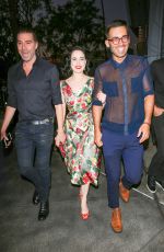 DITA VON TEESE Arrives at Adele Concert in Los Angeles 08/10/2016