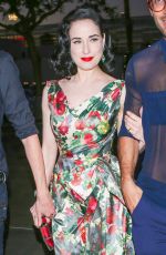 DITA VON TEESE Arrives at Adele Concert in Los Angeles 08/10/2016