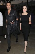 DITA VON TEESE Arrives at Barbra Streisand Concert in Los Angeles 08/02/2016