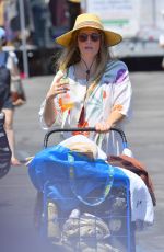 DREW BARRYMORE Shopping at a Flea Market in Los Angeles 08/14/2016