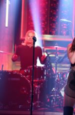 DUA LIPA Performs at Tonight Show Starring Jimmy Fallon
