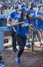 EIZA GOZALEZ at Hollywood Stars Game Dodger Stadium in Los Angeles 08/27/2016