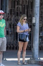 ELIZABETH OLSEN Out for Lunch in Hollywood 08/07/2016