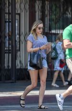 ELIZABETH OLSEN Out for Lunch in Hollywood 08/07/2016