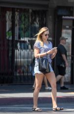ELIZABETH OLSEN Out for Lunch in Hollywood 08/07/2016