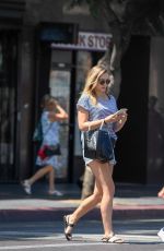 ELIZABETH OLSEN Out for Lunch in Hollywood 08/07/2016