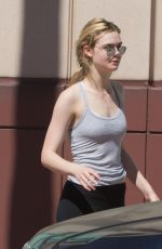 ELLE FANNING Leaves a Dance Studio in North Hollywood 08/27/2016