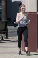 ELLE FANNING Leaves a Dance Studio in North Hollywood 08/27/2016