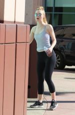 ELLE FANNING Arrives at Dance Class in Los Angeles 08/16/2016