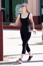 ELLE FANNING at a Dance Studio in North Hollywood 08/18/2016