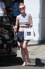 ELLE FANNING Out and About in Los Angeles 08/12/2016