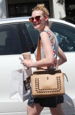 ELLE FANNING Out and About in Los Angeles 08/12/2016