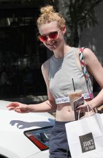 ELLE FANNING Out and About in Los Angeles 08/12/2016