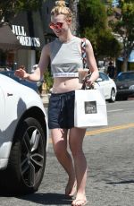 ELLE FANNING Out and About in Los Angeles 08/12/2016