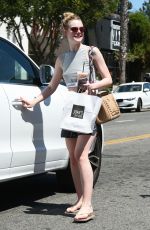 ELLE FANNING Out and About in Los Angeles 08/12/2016