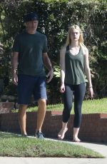 ELLE FANNING Out and About in Los Angeles 08/24/2016