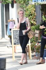 ELLE FANNING Out and About in Studio City 08/27/2016