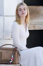 ELLE FANNING Out in Venice Beach 08/17/2016