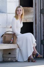 ELLE FANNING Out in Venice Beach 08/17/2016