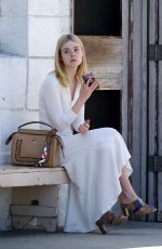 ELLE FANNING Out in Venice Beach 08/17/2016