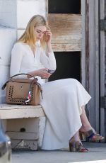 ELLE FANNING Out in Venice Beach 08/17/2016