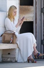 ELLE FANNING Out in Venice Beach 08/17/2016