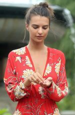 EMILY RATAJKOWSKI in Summer Dress 08/09/2016