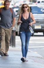 EMILY VAN CAMP Out and About in New York 08/23/2016