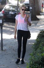 EMMA ROBERTS Heading to a Gym on West Hollywood 08/03/2016