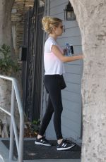 EMMA ROBERTS Heading to a Gym on West Hollywood 08/03/2016