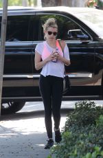EMMA ROBERTS Heading to a Gym on West Hollywood 08/03/2016