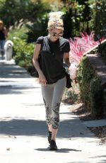 EMMA ROBERTS Leaves a Friends House in Beverly Hills 08/11/2016