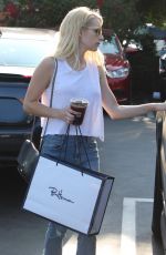 EMMA ROBERTS Out Shopping in West Hollywood 08/20/2016