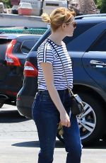 EMMA STONE Out and About in Beverly Hills 08/02/2016