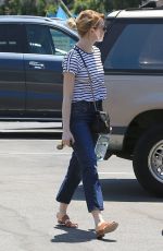 EMMA STONE Out and About in Beverly Hills 08/02/2016