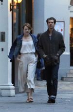 EMMA STONE Out and About in London 08/21/2016