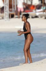 ENIKO PARRISH in Swimsuit at a Beach in St. Barts 08/15/2016
