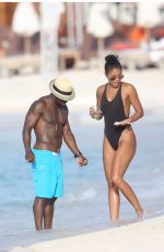 ENIKO PARRISH in Swimsuit at a Beach in St. Barts 08/15/2016