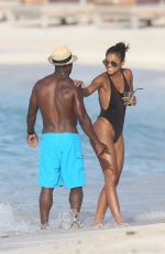 ENIKO PARRISH in Swimsuit at a Beach in St. Barts 08/15/2016