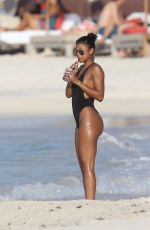 ENIKO PARRISH in Swimsuit at a Beach in St. Barts 08/15/2016