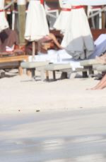 ENIKO PARRISH in Swimsuit at a Beach in St. Barts 08/15/2016