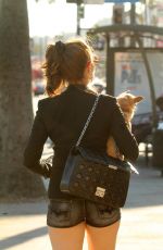 ERIKA JORDAN Out with Her Dog on Sunset Boulevard in Los Angeles 08/14/2016