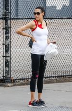 FAMKE JANSSEN leaves a Gym in New York 08/05/2016