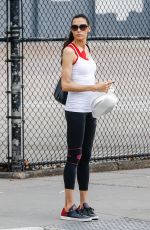 FAMKE JANSSEN leaves a Gym in New York 08/05/2016