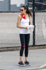 FAMKE JANSSEN leaves a Gym in New York 08/05/2016