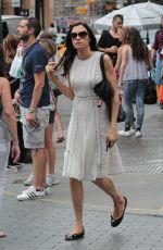 FAMKE JANSSEN Out and About in New York 08/05/2016