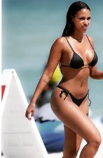 FANNY ROBERT NEGUESHA in Bikini at a Beach in Miami